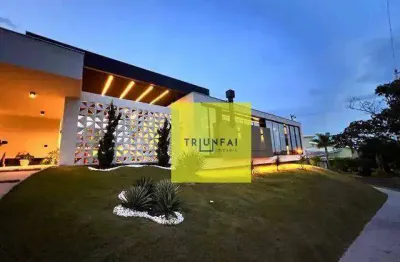 Casa com 3 dormitórios à venda, 700 m² por r$ 5.900.000,00 - residencial saint charbel - araçoiaba da serra/sp