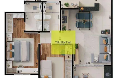 Apartamento com 2 dormitórios à venda, 76 m² - vila santa terezinha - sorocaba/sp