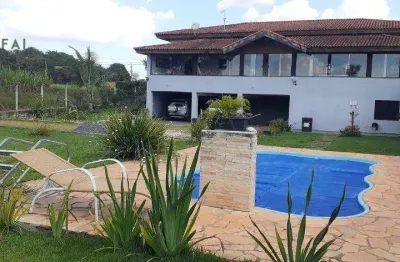 Chácara com 4 dormitórios à venda, 1400 m² por r$ 1.000.000 - resid alvorada - araçoiaba da serra/sp