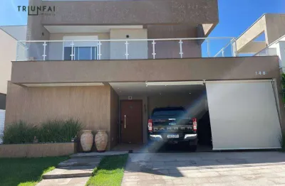 Casa com 3 dormitórios à venda, 252 m² por r$ 2.600.000,00 - condomínio residencial giverny - sorocaba/sp