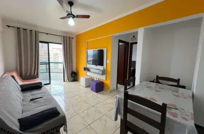 Apartamento 1 dorm com sacada á 350 metros da praia na aviação/pg