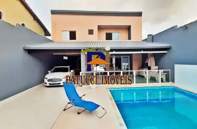 Sua familia merece! sobrado de alto padrão mobiliado, próximo ao mar.