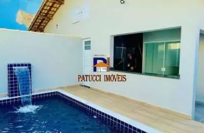 Novidade! linda casa nova com piscina na cidade de itanhaém