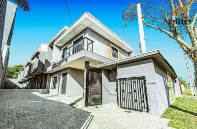 Sobrado premium novo com quintal  3 dormitórios à venda, 141 m² por r$ 1.020.000 - xaxim - curitiba/pr