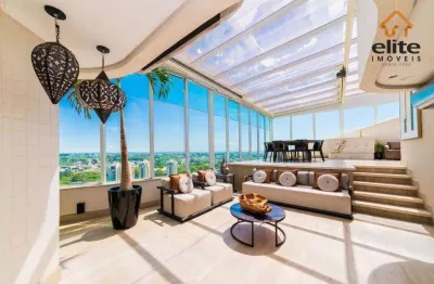 Cobertura com 3 dormitórios à venda, 432 m² - mossunguê - curitiba/pr