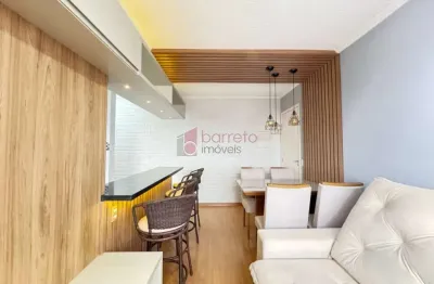 Apartamento semi mobiliado para locação no condomínio morada dos pássaros - andorinhas em jundiaí/sp