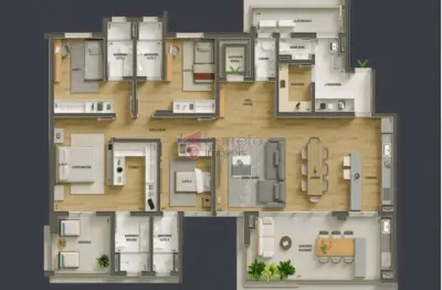 Apartamento à venda terrace serra do japi - 04 suítes - jundiaí/sp