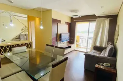 Apartamento mobiliado para locação no condomínio citta di roma - jundiaí/sp