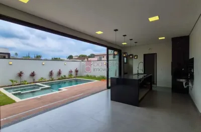 Casa térrea com 3 suítes à venda no condomínio campos de medeiros em jundiaí/sp