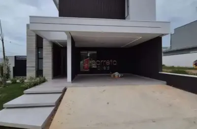 Casa recém construída à venda no condomínio reserva ermida i em jundiaí/sp