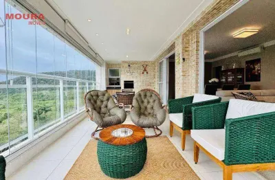 Apartamento com 3 dormitórios à venda, 158 m² por r$ 1.400.000 - parque enseada - guarujá/sp