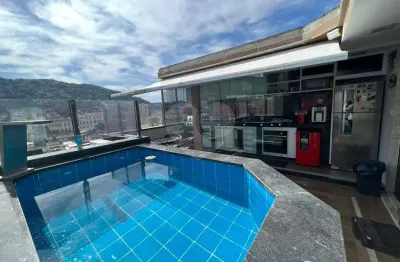 Cobertura à venda com 3 quartos, sendo 2 suítes,  no condomínio san marco, rio de janeiro - rj