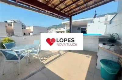 Cobertura à venda com 4 quartos, sendo 1 suíte,  no condomínio edifício saint simon, rio de janeiro - rj