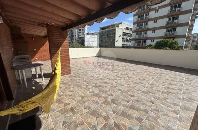 Cobertura à venda com 3 quartos, sendo 1 suíte,  no condomínio edifício bahouth, rio de janeiro - rj