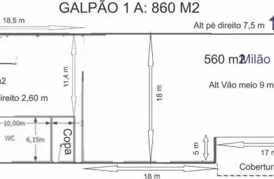 Barracão / Galpão / Depósito com 1 sala para alugar no Briquituba, Alumínio 