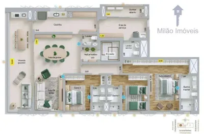 Apartamento 3 dormitórios à venda, 184 m² - vitra patriani- parque morumbi - votorantim/sp