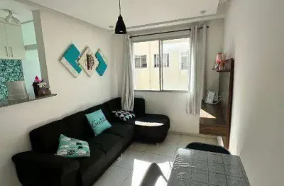 Apartamento mobiliado 2 dormitórios à venda ou locação, 47 m² - condomínio parque sicília - vossoroca - votorantim/sp