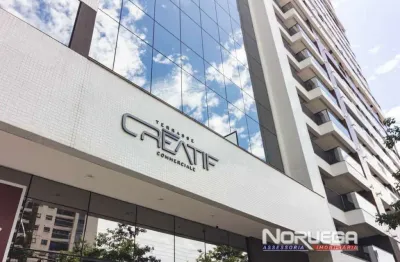 Sala comercial de alto padrão na vila izabel, curitiba-pr: 100,15m², 1 vaga, venda ou locação!