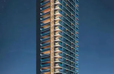 Apartamento com 157m² de área útil, 2 vagas de garagem, 3 dormitórios sendo 3 suítes.