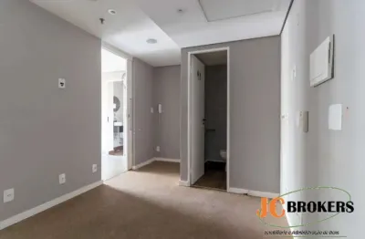 Sala comercial com 29 m², 2 salas, área de recepção, 1 vaga