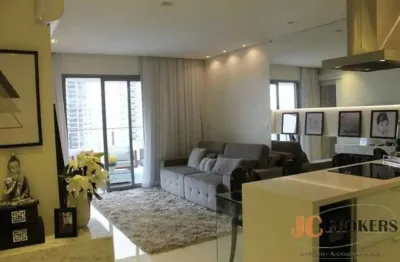 Apartamento com 78 m², sala, varanda, 1 suíte, 2 vagas