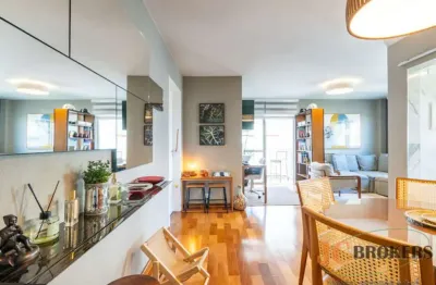 Apartamento com 85m² de área útil, 2 dormitórios, sendo 1 suíte, 1 vaga