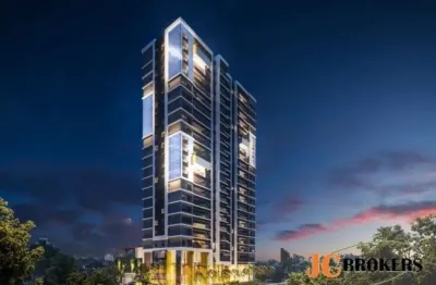 Apartamento no contra piso com 135 m², 3 suítes, amplo living para 2 ambientes, 2 vagas