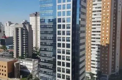 Sala comercial com 229,55 m² de área total, 4 vagas de garagem, 6 banheiros, copa.