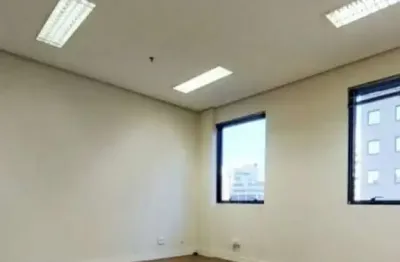 Sala comercial com 33 m², Sala aberta com ar condicionado, 1 Vaga, Andar alto
