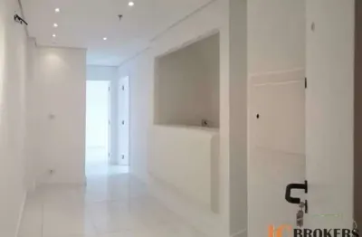 Sala comercial com 47m² de área útil, 2 salas, 2 banheiros, 1 vaga