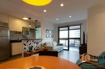 Apartamento com 57m², living para 2 ambientes, 2 dormitórios, 2 vagas