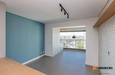Apartamento com 62 m², 2 dormitórios, sendo 1 suíte, sala com varanda integrada, 1 vaga