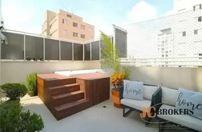 Cobertura com 90m² de área útil, 2 dormitórios sendo 1 suíte e 2 vagas.