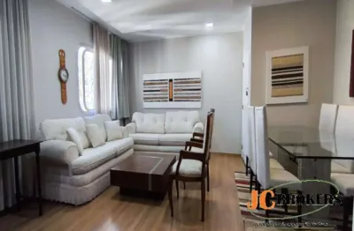 Apartamento com 76 m², Mobiliado, 2 Dormitórios com armário embutido, Sala para 2 ambientes, 1 Vaga