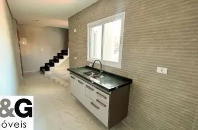 Cobertura com 2 quartos à venda na vila humaitá, santo andré , 88 m2 por r$ 380.000
