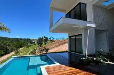 Casa nova a venda , terreno c/ 990 m² área constriuda 600 m² cond. serra azul