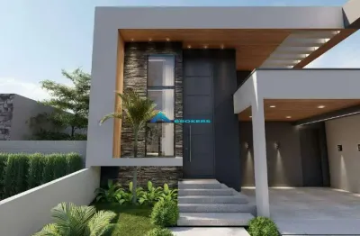 Vende-se Casa Térrea de 3 Dorms, em Condomínio Fechado em Itupeva-SP