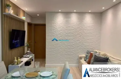 Apartamento 2 quartos (1 suíte) com varanda, cond myriad, lazer completo e segurança 24h