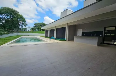 Casa térrea para locação c/ 4 suítes, total de 630m², condomínio fazenda serra azul 1 - itupeva sp