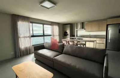 Locação- apartamento mobiliado 140m² no centro de itajaí, sc