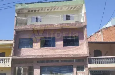Casa comercial com 3 salas para alugar na Vila Falchi, Mauá 