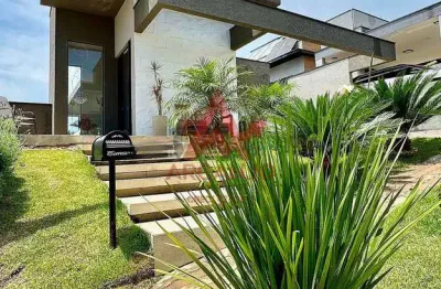 Casa a venda em atibaia-sp com 3 suítes em condomínio fechado