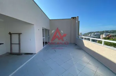 Cobertura a venda na praia das toninhas com vista parcial para o mar