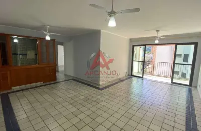 Apartamento para locação anual no centro de ubatuba com 03 dormitórios com 95 m²