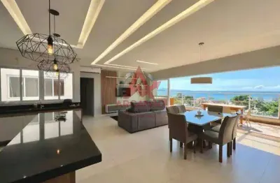Cobertura a venda mobiliada com vista mar em ubatuba-sp