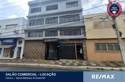 Sala comercial para locação no centro de santa bárbara d’oeste