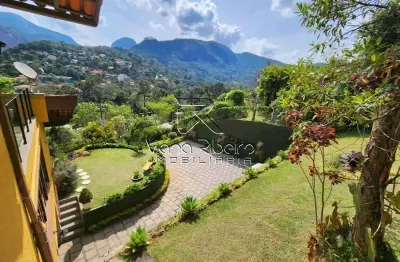 Casa em condomínio fechado com 5 quartos à venda na estrada adelmar tavares, parque do imbui, teresópolis, 357 m2 por r$ 2.250.000