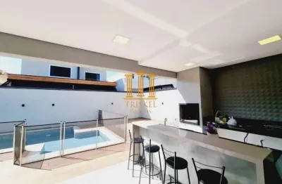 Casa 3 suítes com piscina e área gourmet no ouro ville - ca386