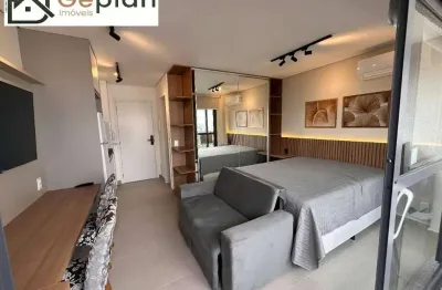 Excelente studio mobiliado, com 1 banheiro, sem vaga de garagem, 27m