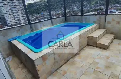 Cobertura com 3 quartos, jardim belmar, guarujá - r$ 490 mil, cod: 1137
